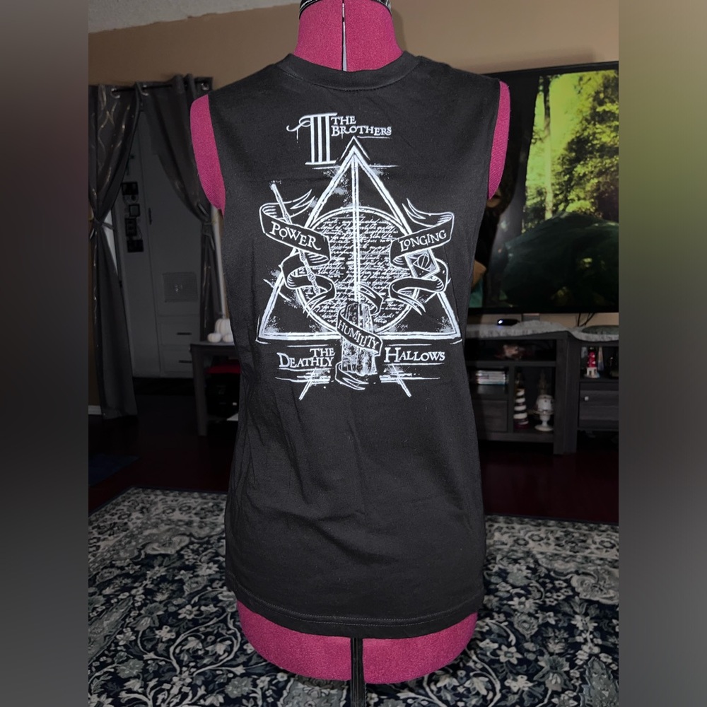 NWOT Harry Potter Deathly Hallows Muscle Tee